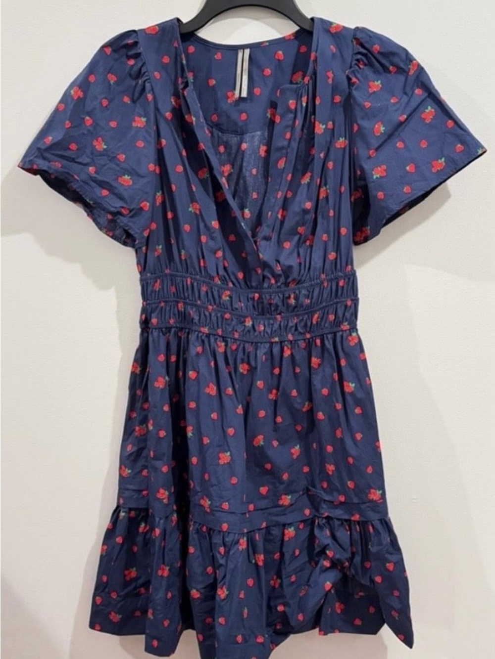 Anthropologie Mini Somerset Dress Strawberry Print Size Small - Picture 3 of 7